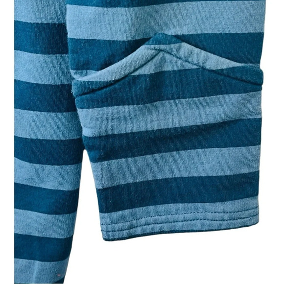 Matilda Jane Blue Stripe Fall Breeze Jacket Mod Button Up Women Size Medium - Picture 7 of 12